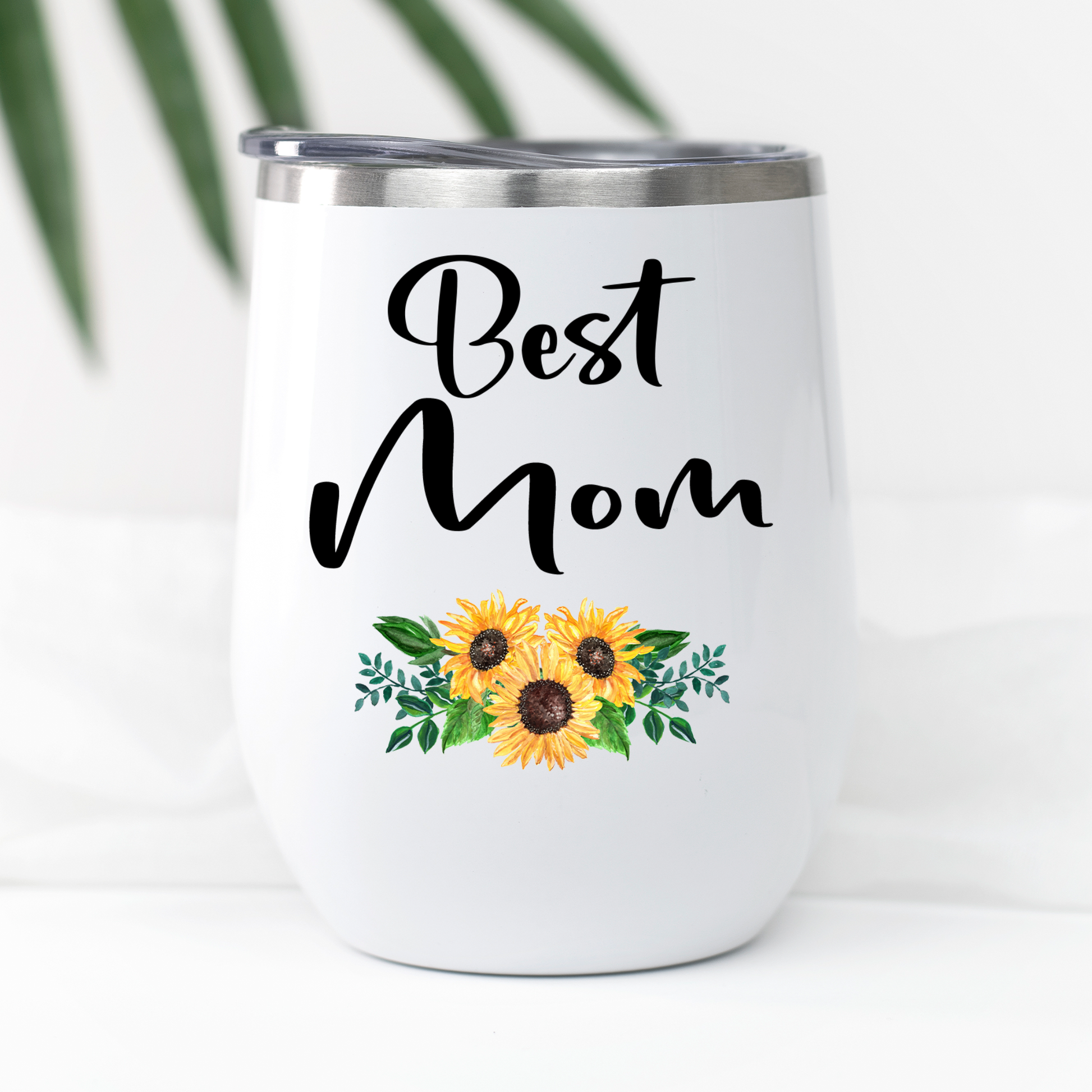 Best Mom Gift, Mom Sunflower Wine Tumbler, Gift for Mother, Mother in law, Personalized Birthday, Christmas Present from Kids