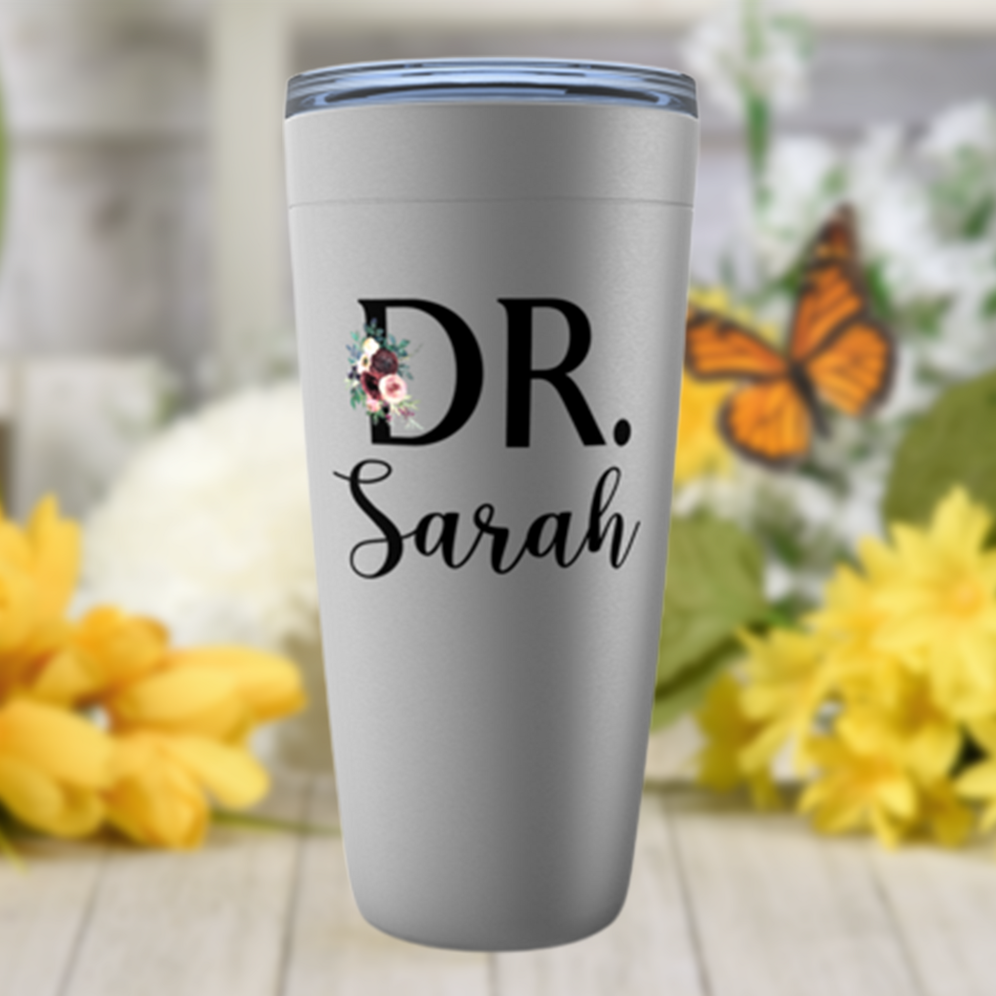 Phd Graduation Gift for Her, Doctor Name Tumbler for Woman, Personalized JD, MVD or MD Graduate Gift Future Dr Sister, Daughter, Friend