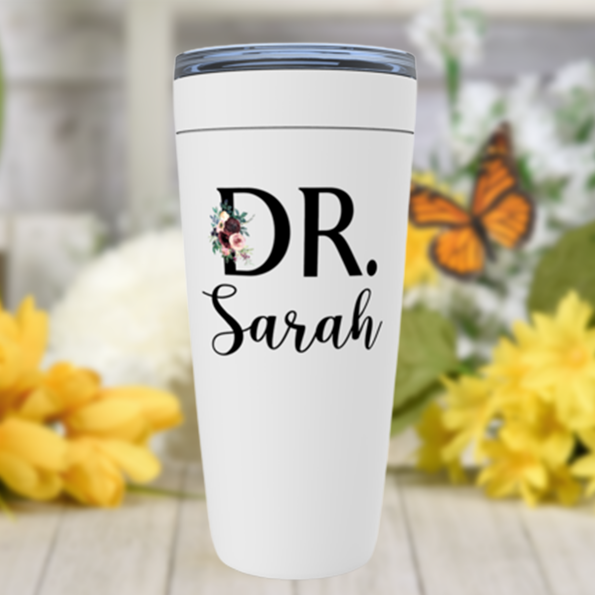 Phd Graduation Gift for Her, Doctor Name Tumbler for Woman, Personalized JD, MVD or MD Graduate Gift Future Dr Sister, Daughter, Friend
