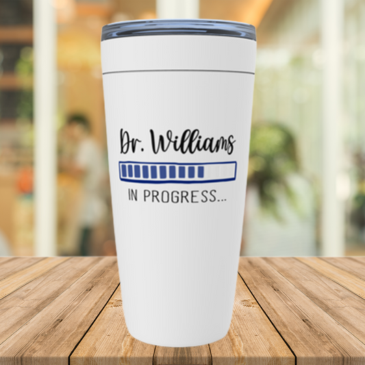 Future Doctor Git, Doctor in Progress Tumbler Personalized, Funny Med Student Gift for Him, Custom Name Mug, Medical School Graduation Gift
