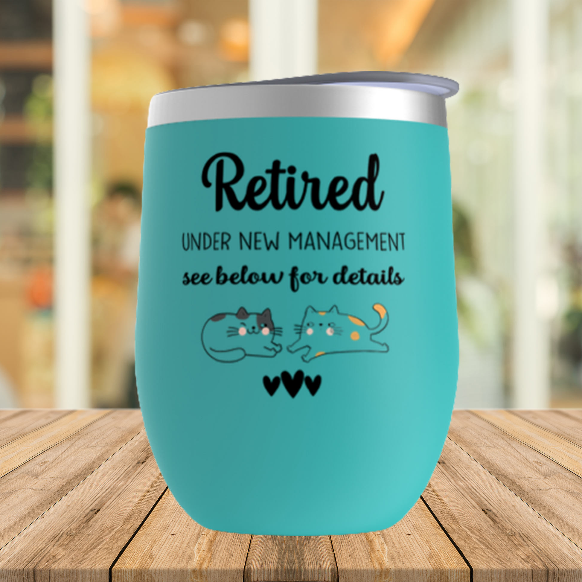 Funny Retirement Gifts for Women, Retired Cat Lover Wine Tumbler, Cat Mom Cup, Mom, Grandma Sister, Best Friend, Coworker Retirement Gift