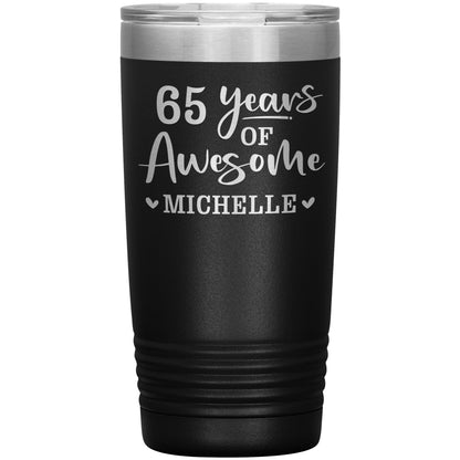 65 Years of Awesome Birthday Tumbler