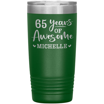 65 Years of Awesome Birthday Tumbler
