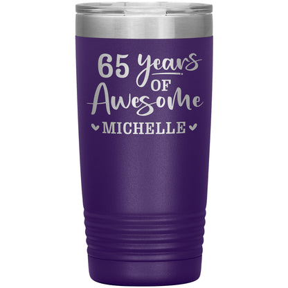 65 Years of Awesome Birthday Tumbler