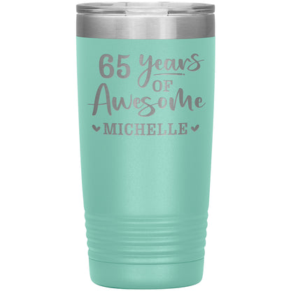 65 Years of Awesome Birthday Tumbler