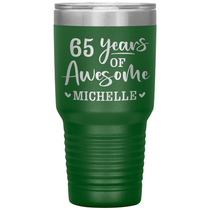 65 Years of Awesome Birthday Tumbler