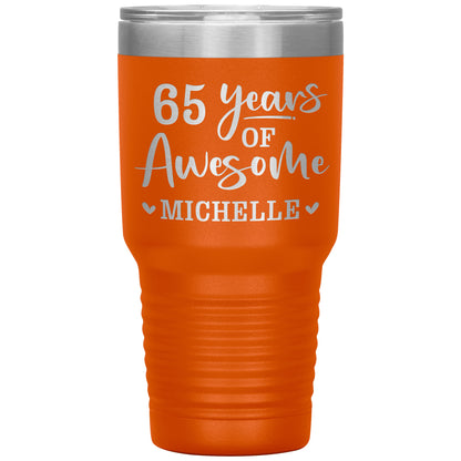 65 Years of Awesome Birthday Tumbler