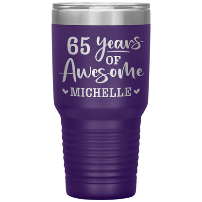 65 Years of Awesome Birthday Tumbler