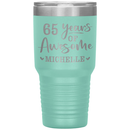 65 Years of Awesome Birthday Tumbler
