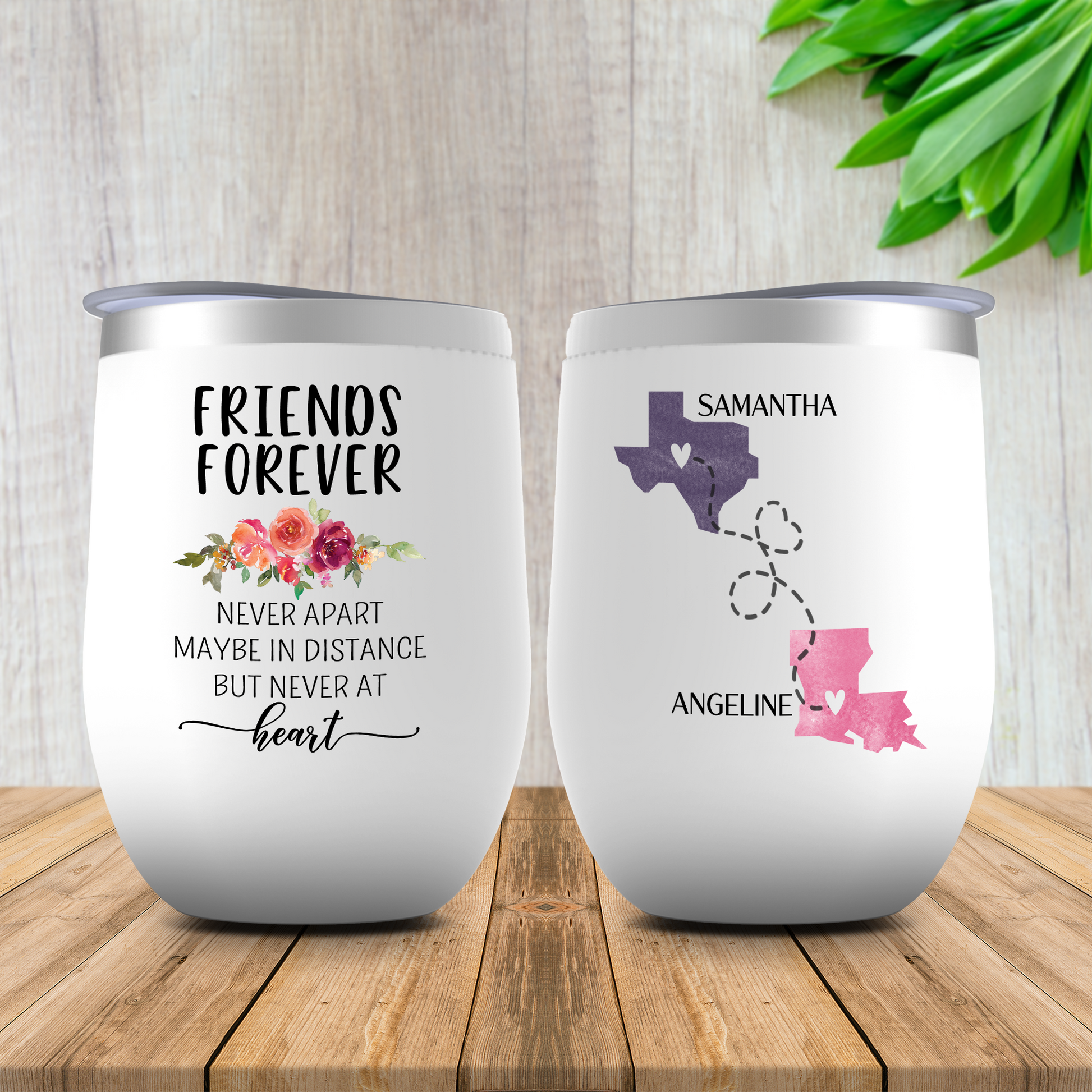 Best Friends Forever - Engraved Stainless Steel Tumbler, Best Friend Gift,  Bestie Mug