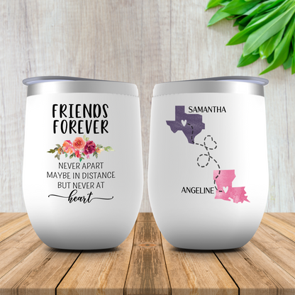 Custom Best Friend Tumbler Best Friend Mug Best Friend Wine Tumbler  Personalized Best Friend Gift Best Friends Forever Friendship 