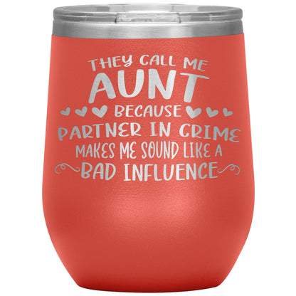 Aunt Partner In Crime Tumbler