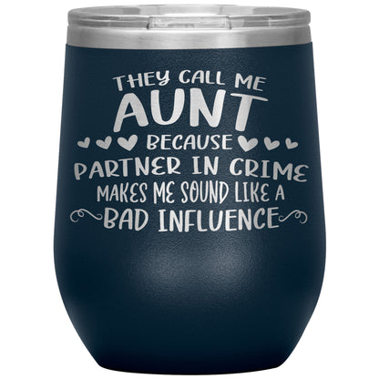 Aunt Partner In Crime Tumbler