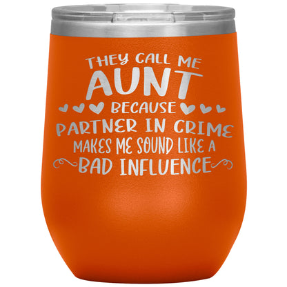 Aunt Partner In Crime Tumbler