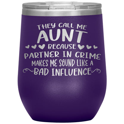 Aunt Partner In Crime Tumbler