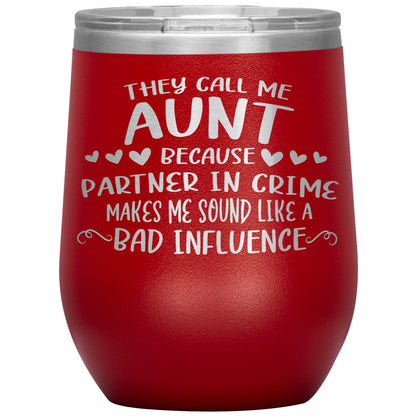 Aunt Partner In Crime Tumbler