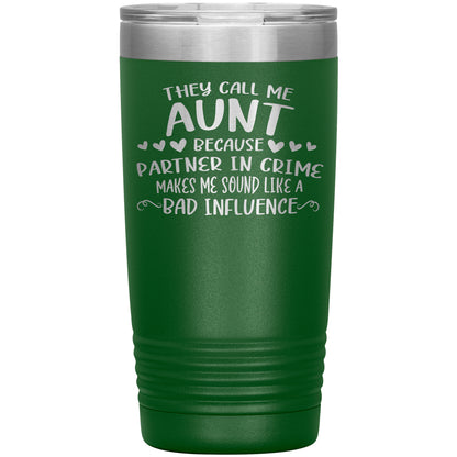 Aunt Partner In Crime Tumbler