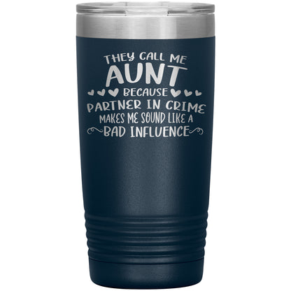 Aunt Partner In Crime Tumbler