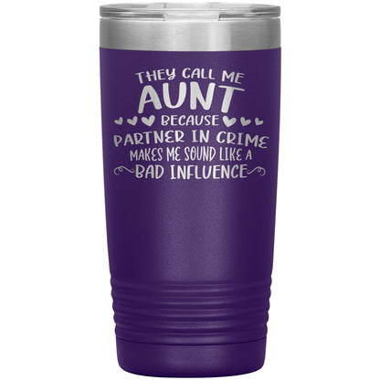 Aunt Partner In Crime Tumbler