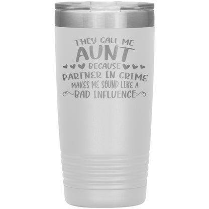 Aunt Partner In Crime Tumbler