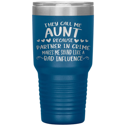 Aunt Partner In Crime Tumbler