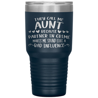 Aunt Partner In Crime Tumbler