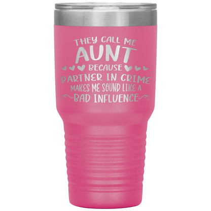 Aunt Partner In Crime Tumbler