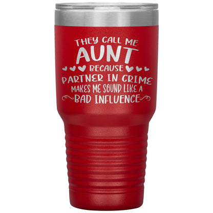 Aunt Partner In Crime Tumbler