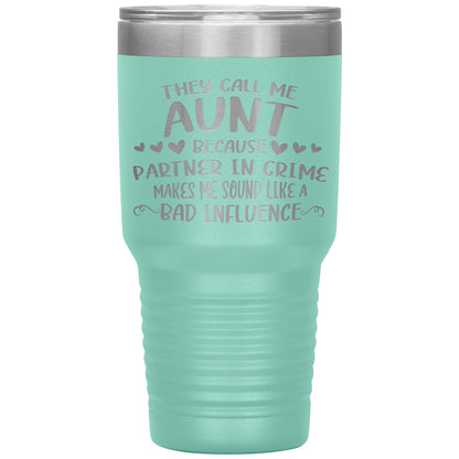 Aunt Partner In Crime Tumbler