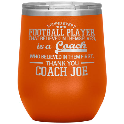 Behind Every Sports Coach Football Tumbler