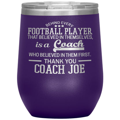 Behind Every Sports Coach Football Tumbler