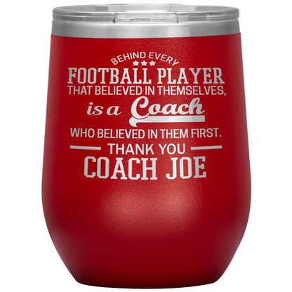 Behind Every Sports Coach Football Tumbler