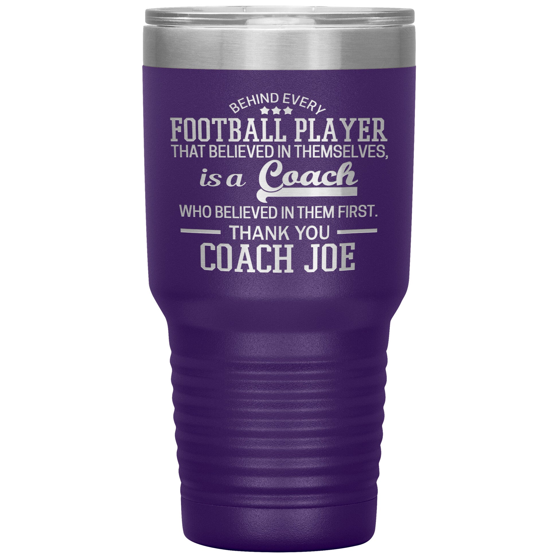 Behind Every Sports Coach Football Tumbler