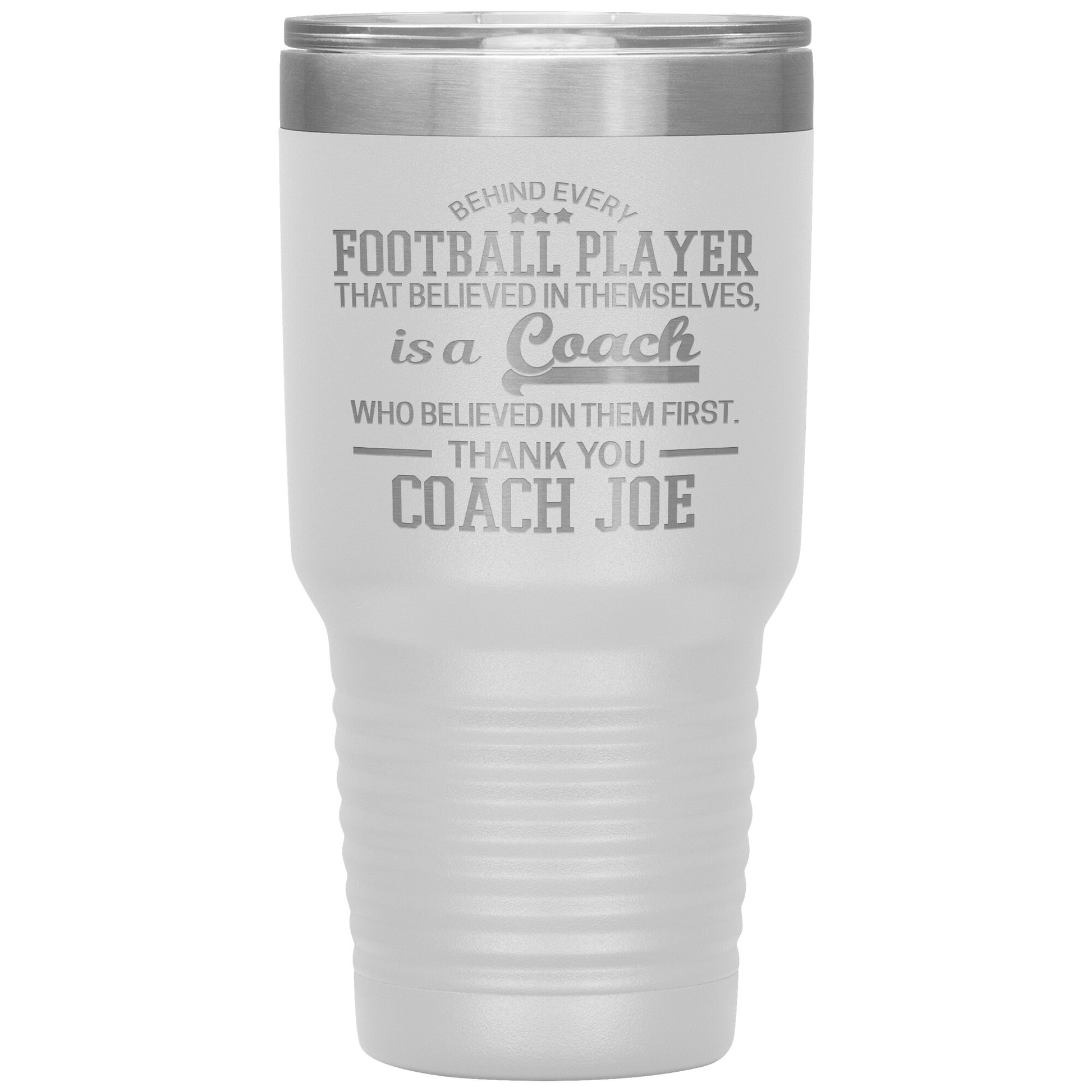 Behind Every Sports Coach Football Tumbler