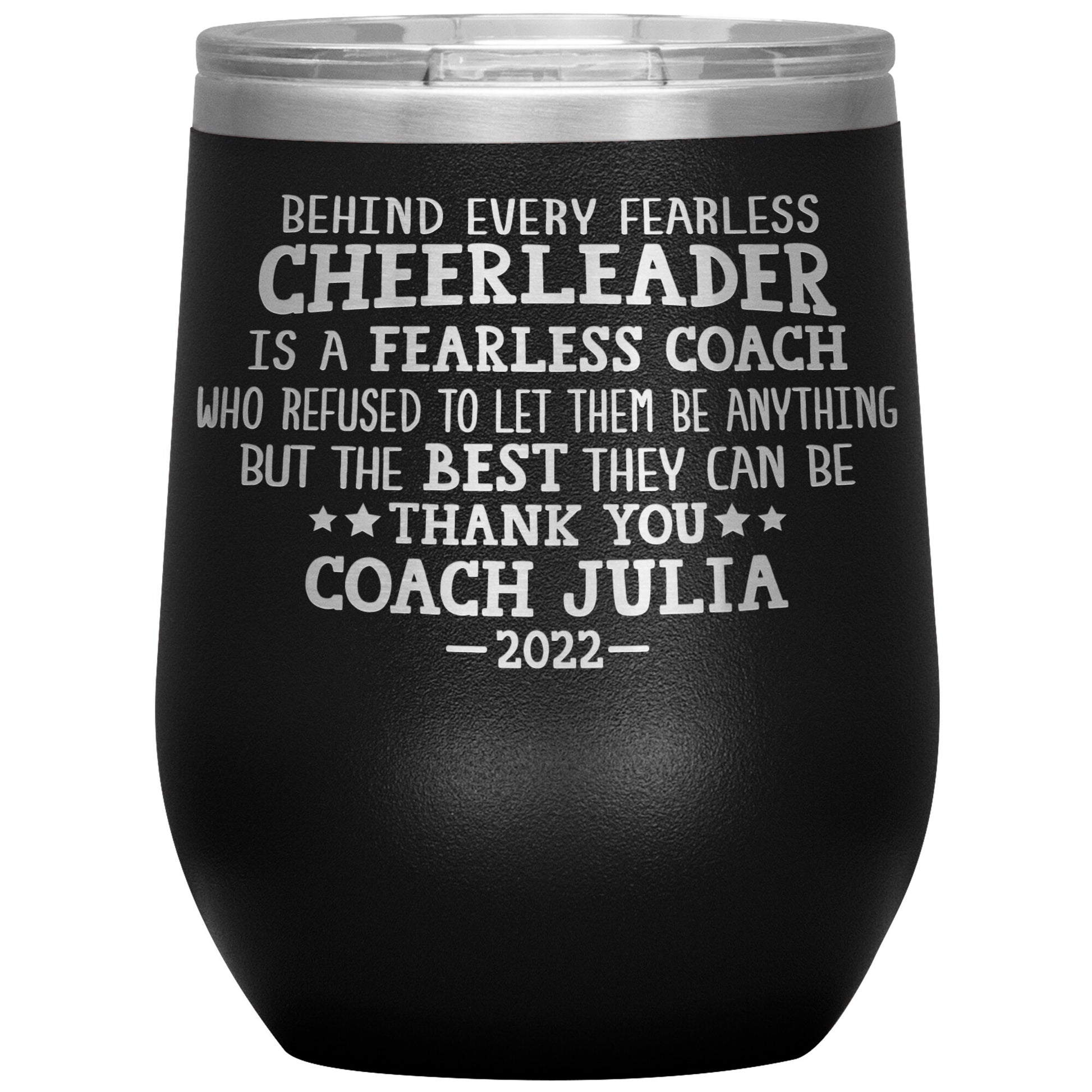 Behind Every Fearless Coach Cheerleader Tumbler