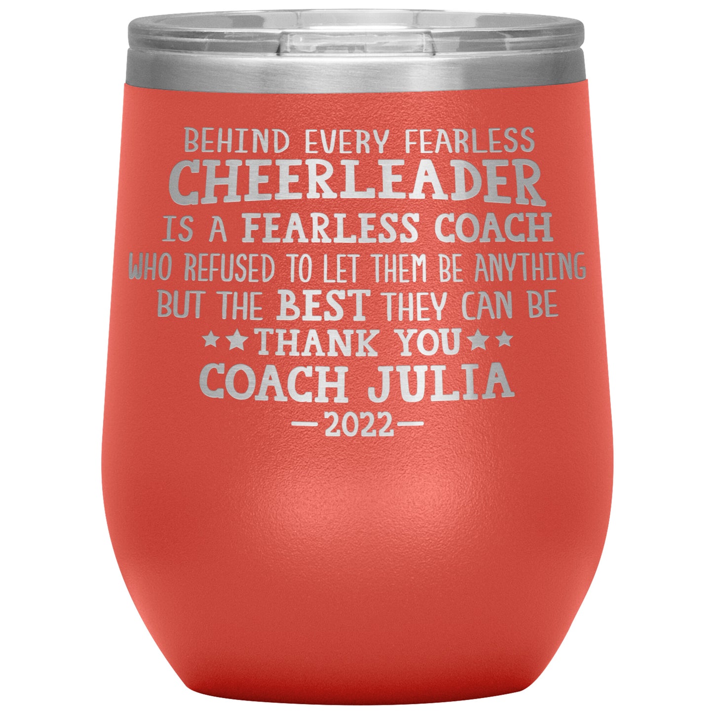 Behind Every Fearless Coach Cheerleader Tumbler