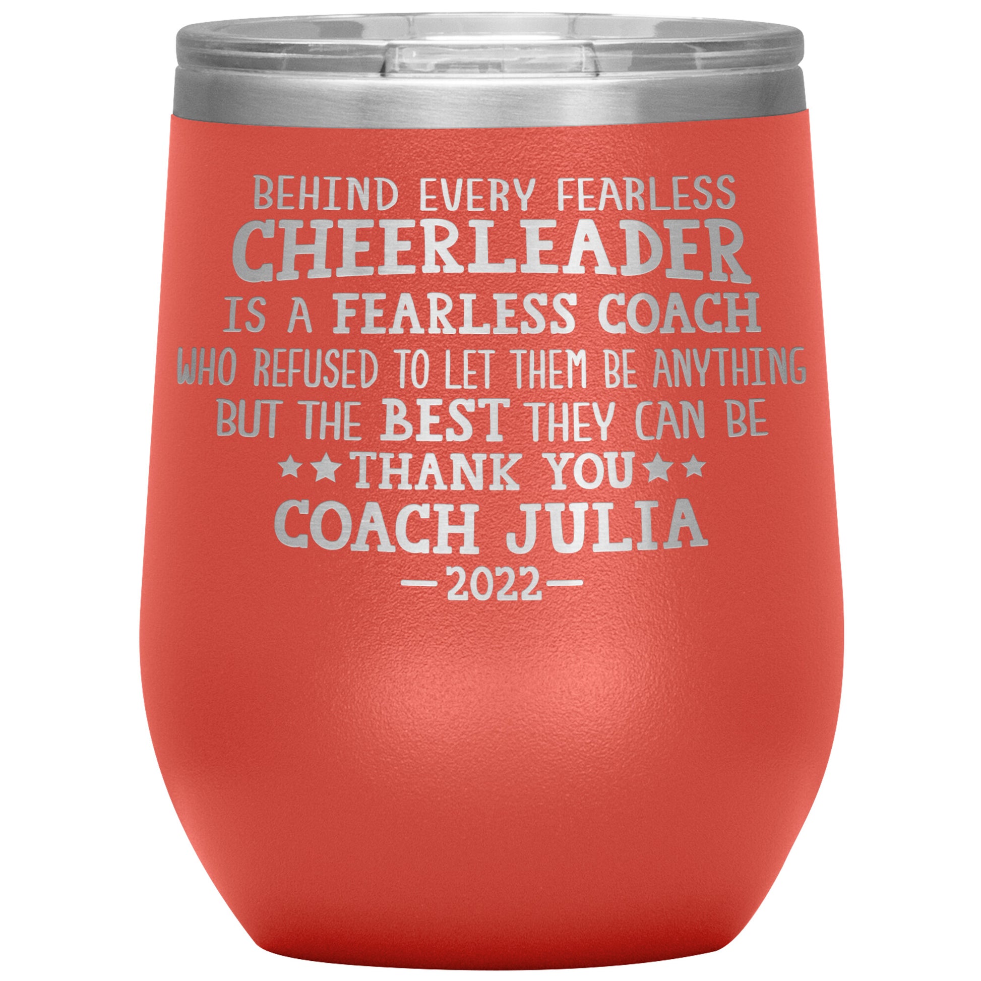 Behind Every Fearless Coach Cheerleader Tumbler