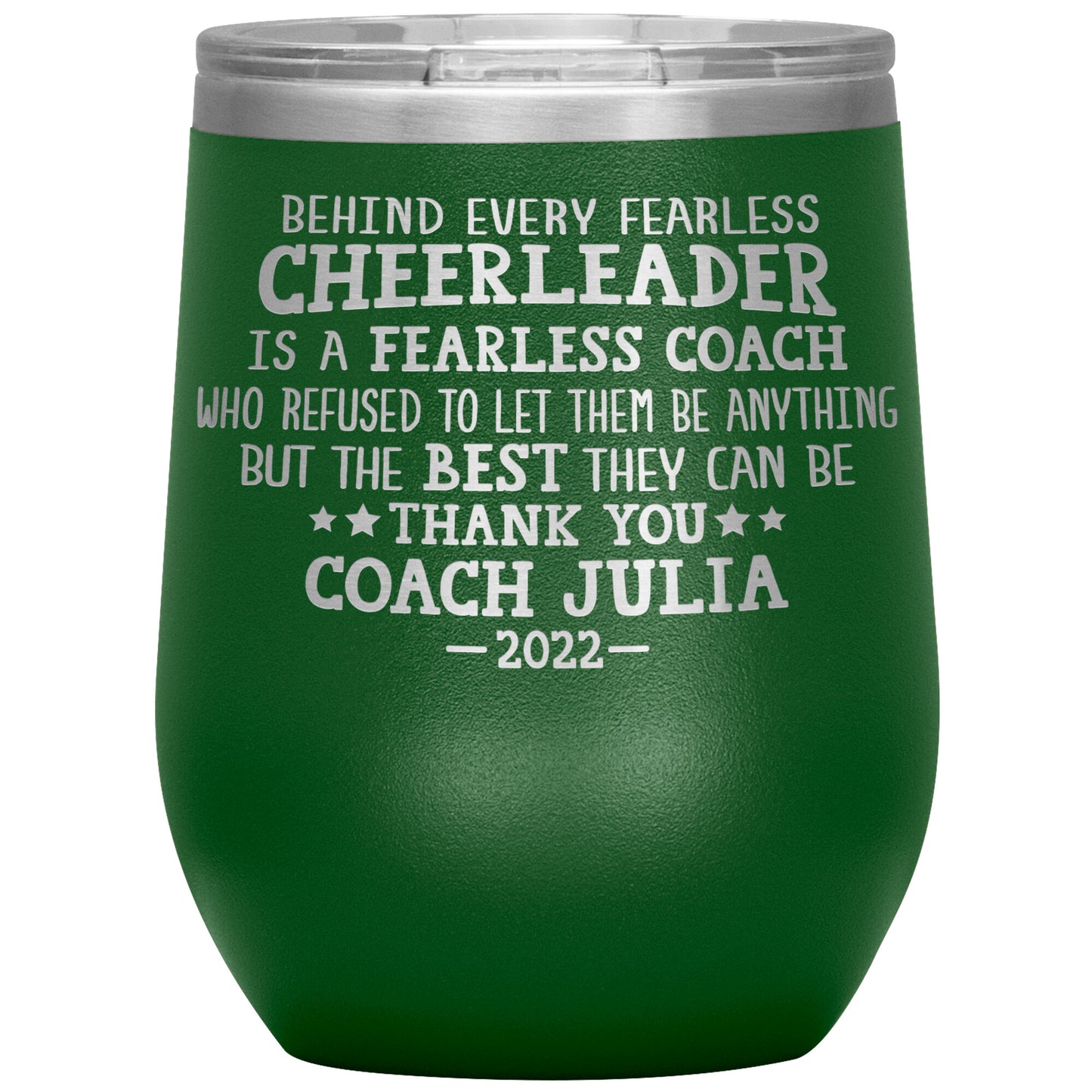 Behind Every Fearless Coach Cheerleader Tumbler