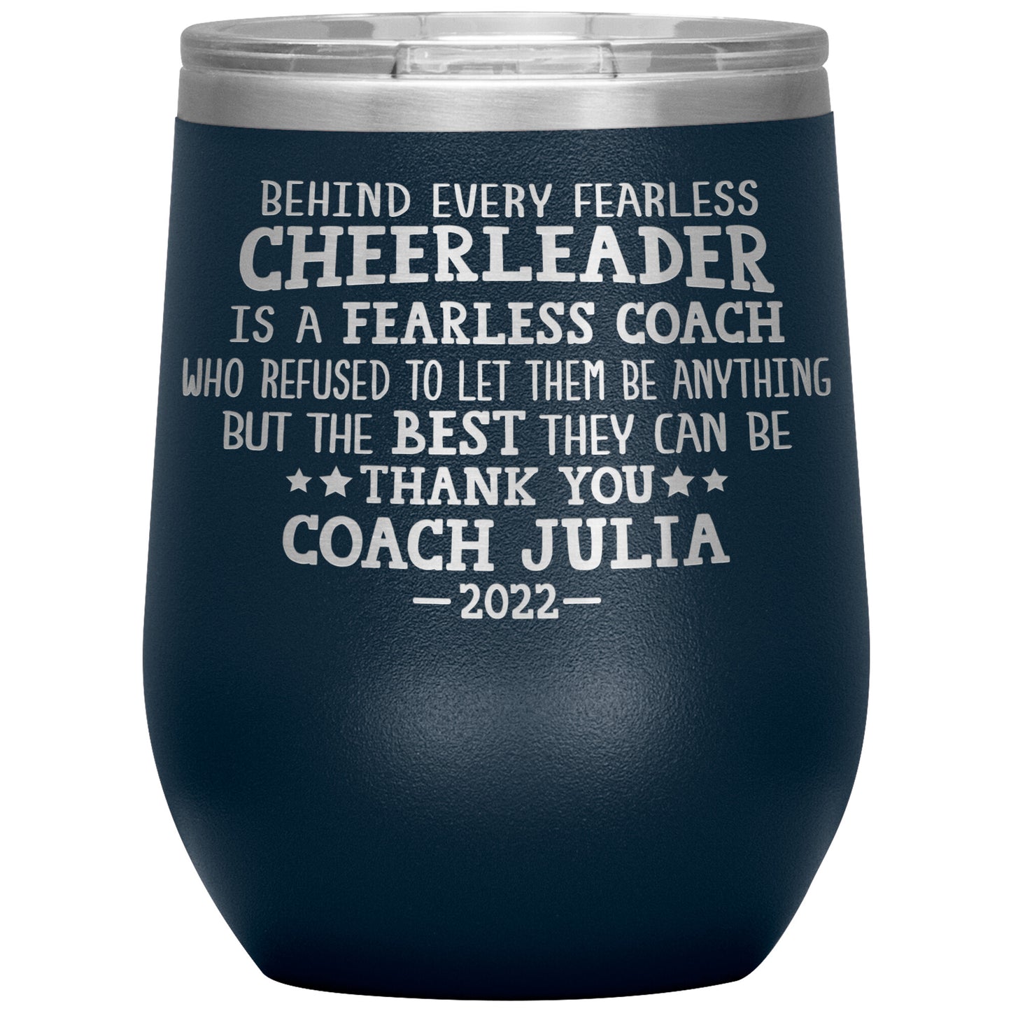 Behind Every Fearless Coach Cheerleader Tumbler