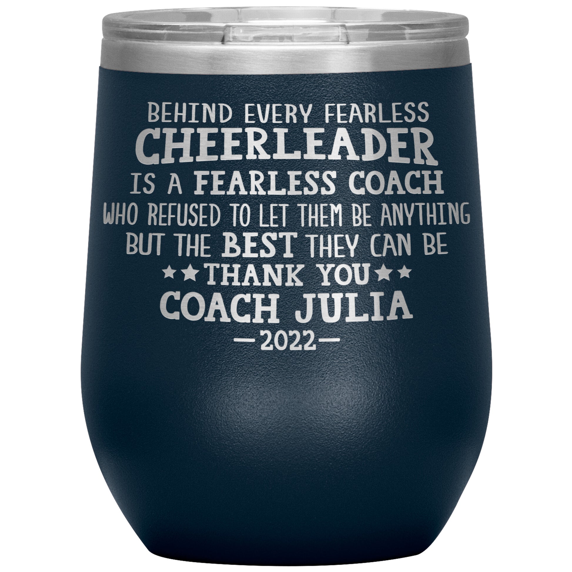 Behind Every Fearless Coach Cheerleader Tumbler