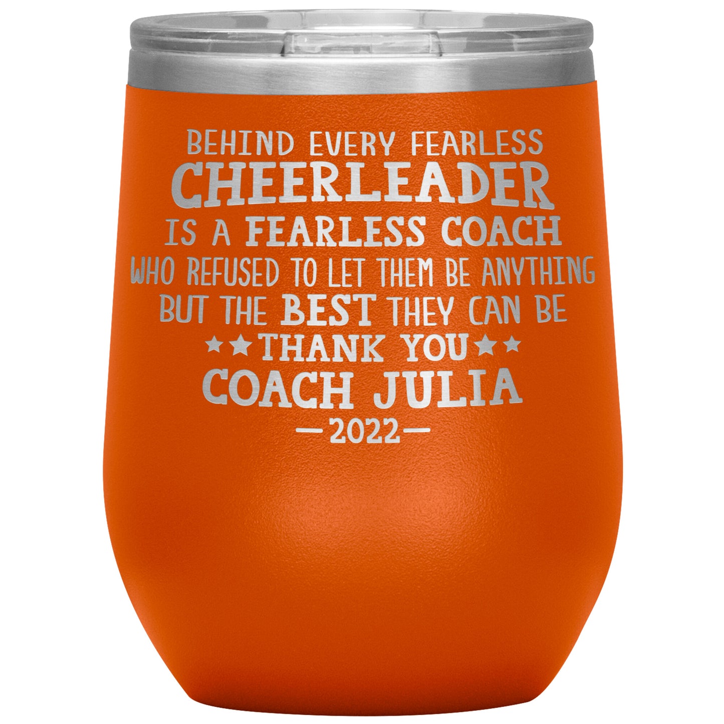 Behind Every Fearless Coach Cheerleader Tumbler