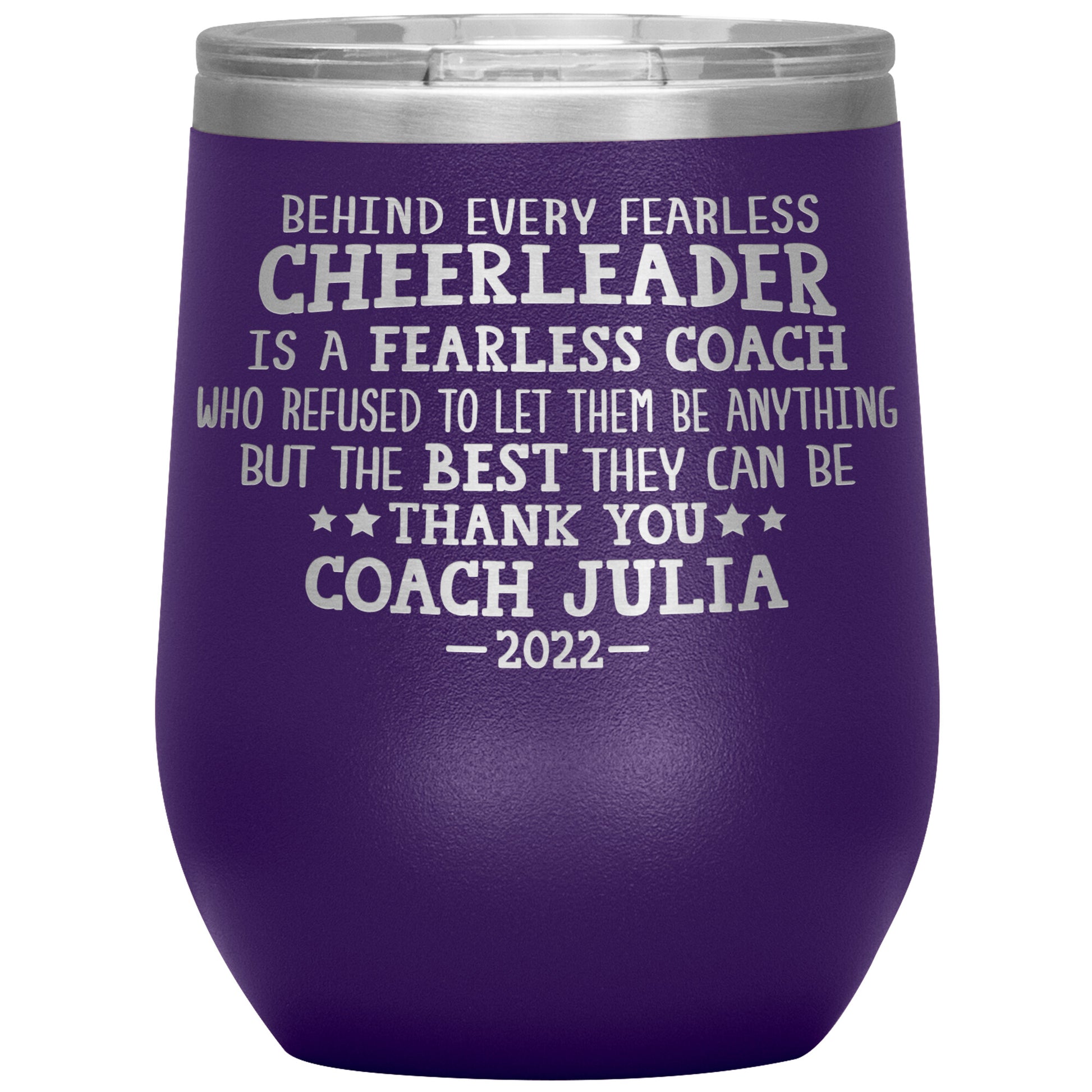 Behind Every Fearless Coach Cheerleader Tumbler