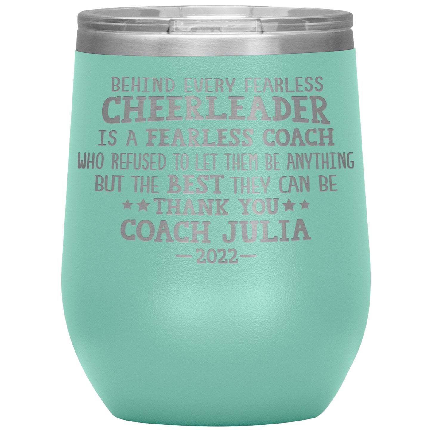 Behind Every Fearless Coach Cheerleader Tumbler