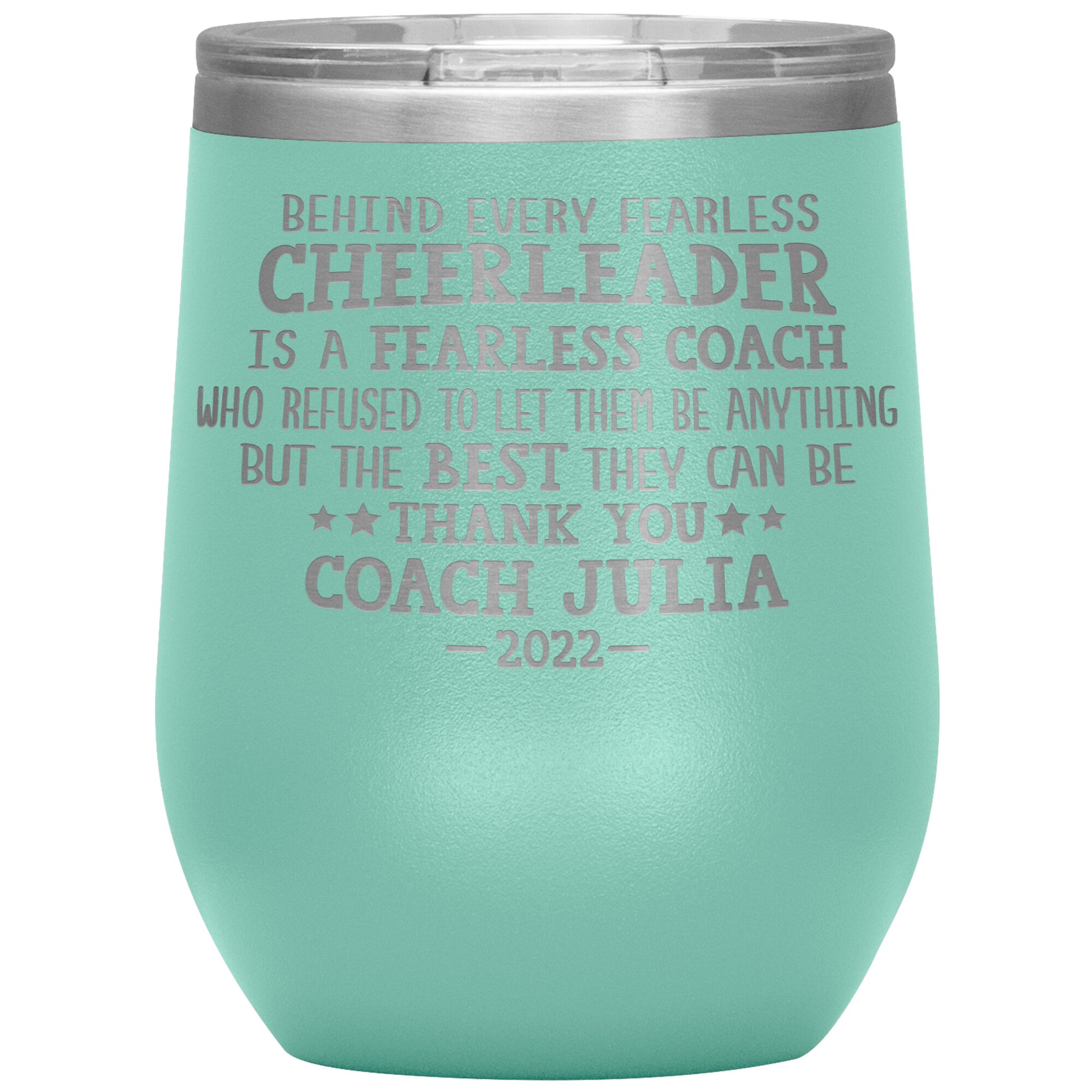 Behind Every Fearless Coach Cheerleader Tumbler