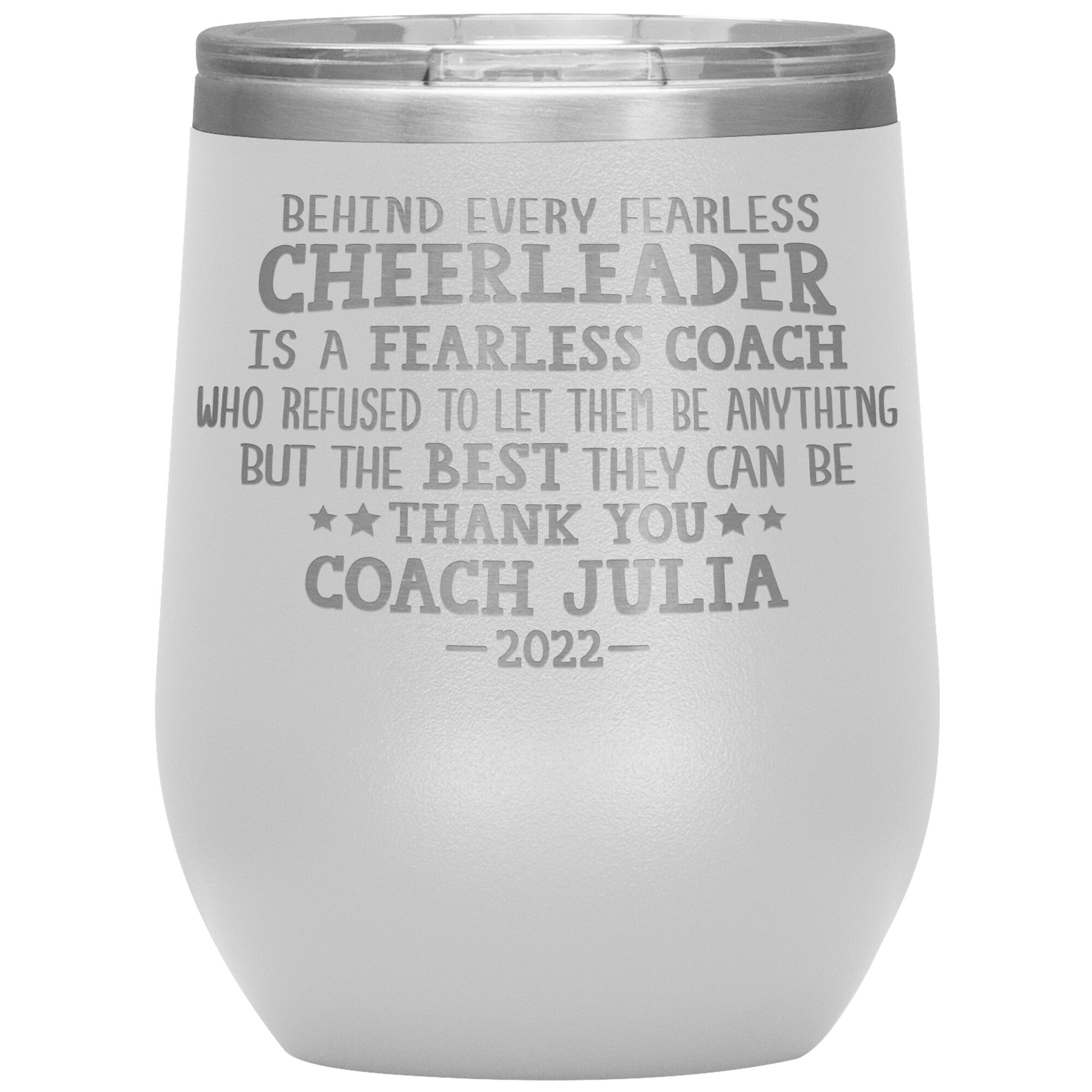 Behind Every Fearless Coach Cheerleader Tumbler