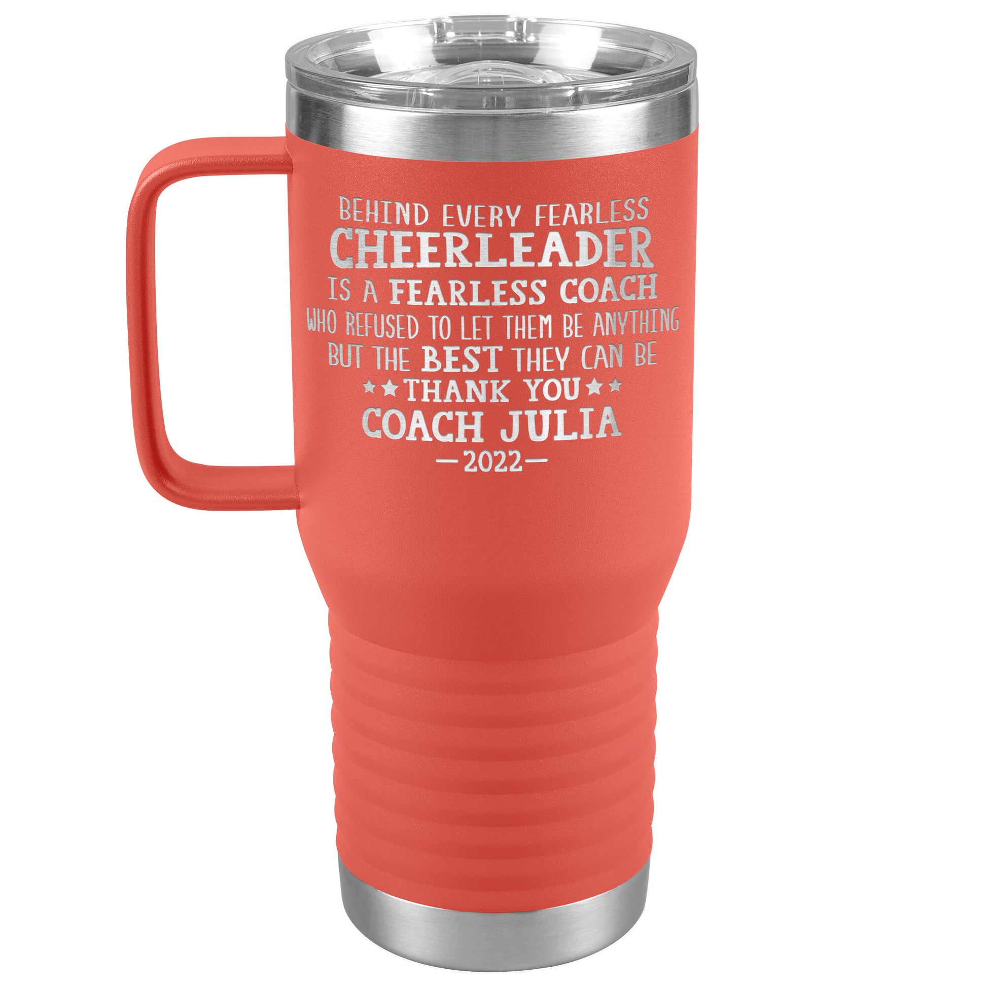 Behind Every Fearless Coach Cheerleader Tumbler