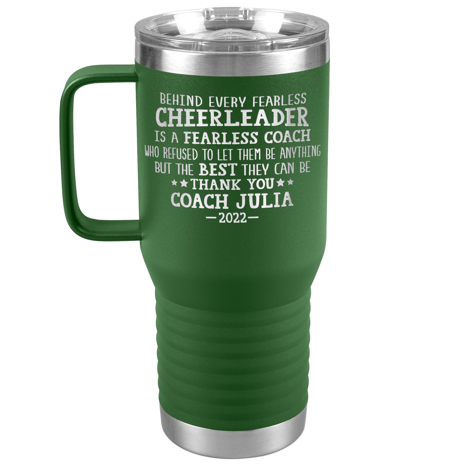 Behind Every Fearless Coach Cheerleader Tumbler