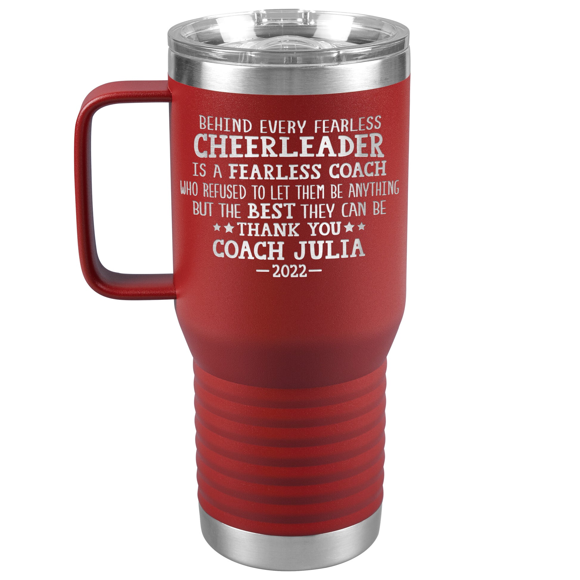 Behind Every Fearless Coach Cheerleader Tumbler