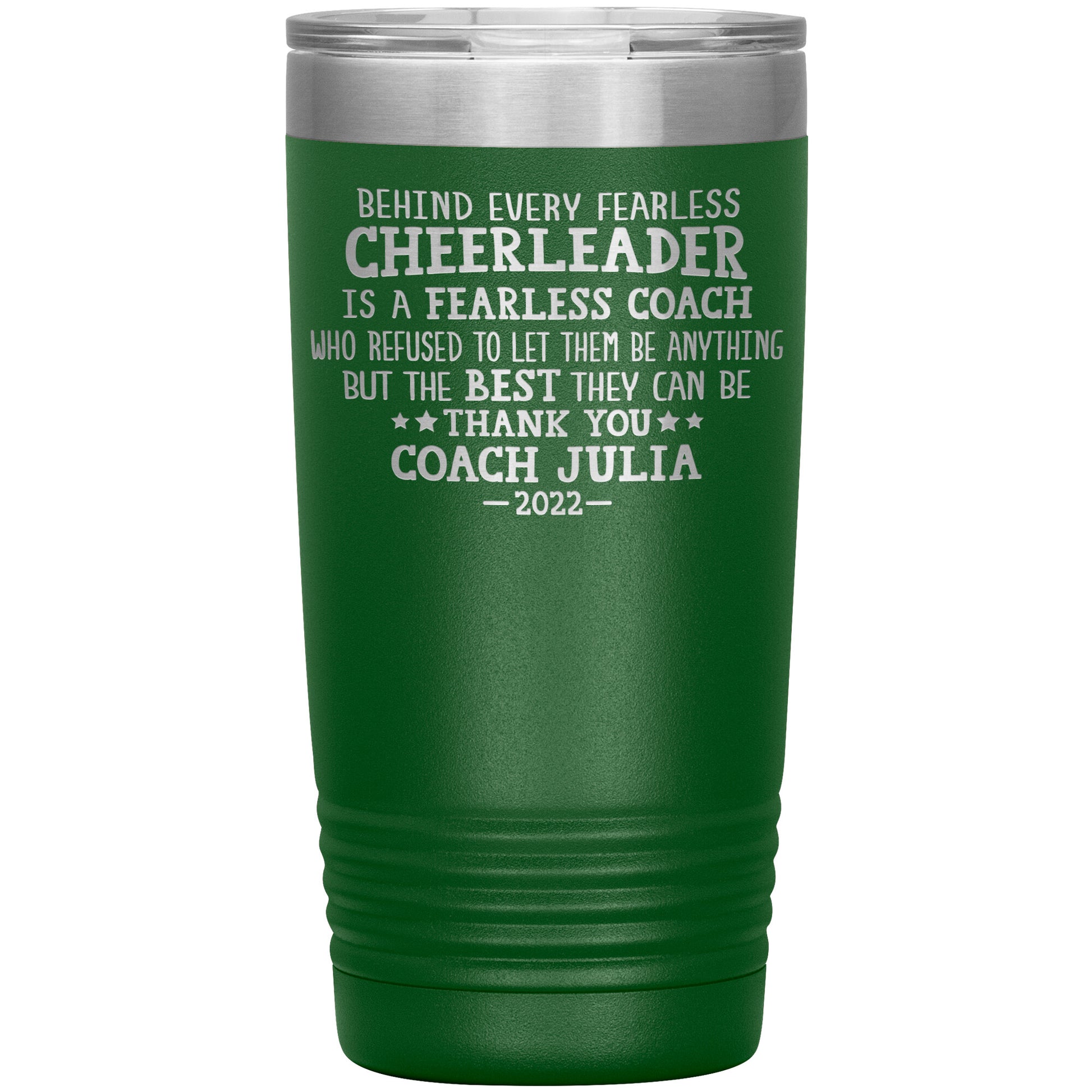 Behind Every Fearless Coach Cheerleader Tumbler