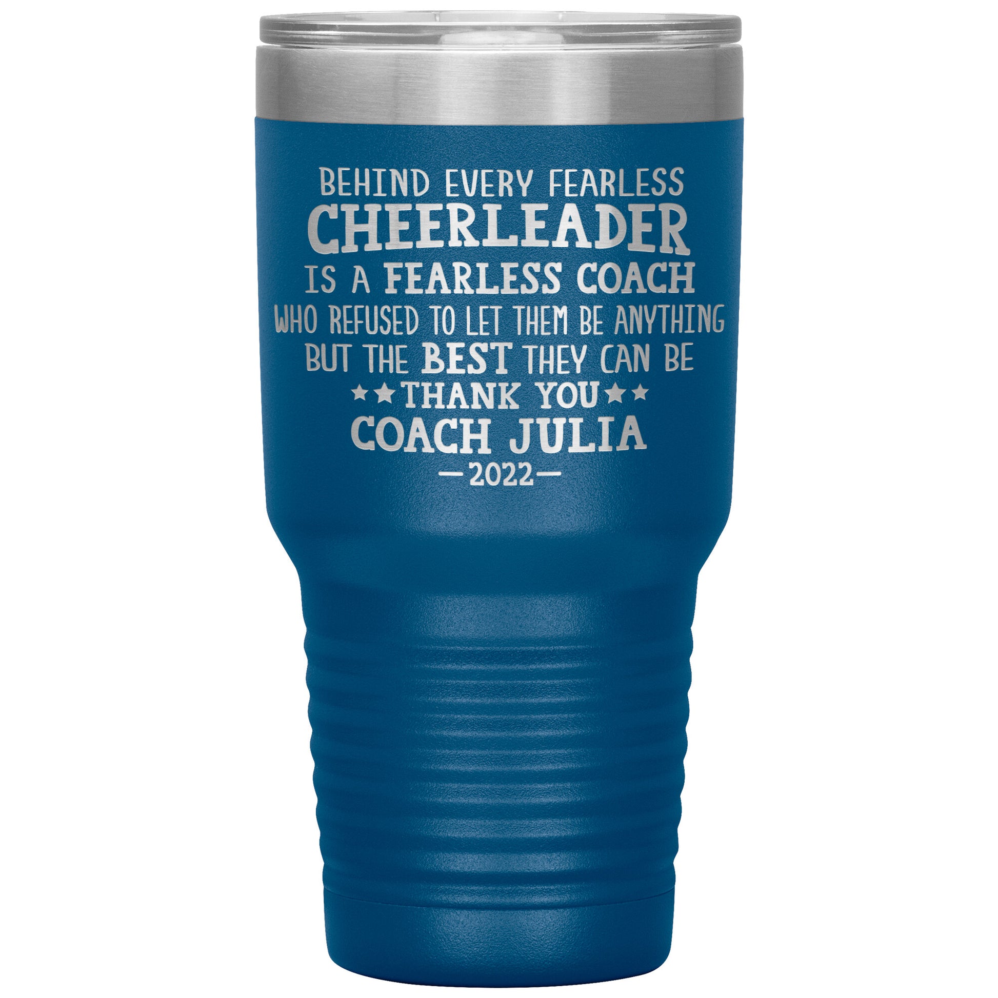 Behind Every Fearless Coach Cheerleader Tumbler